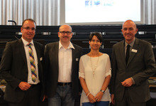 v.l.n.r. Stefan Schimpfle, Thomas Zeithaml, Daniela Eder, Dr. Klaus Metzger ( Foto: aiti-Park)