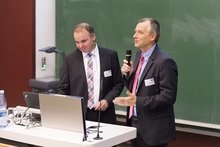 aitiRaum-Vorstände Stefan Schimpfle und Rolf Kleinwächter bei der Begrüßung