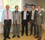 Veranstalter und Referenten (v.li):Ernst Niebler, Dr. Robert Baur, Stefan Schimpfle, Landrat Martin Sailer, Peter Schäfer