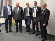 v.l.n.r. Georg Laber, Karl A. Niggemann, Dr. Thomas Rau, Stefan Schimpfle, Reinhard Mayer (Foto: aitiRaum)