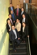 Das Team von kit e.V. (v.l.n.r.: Peter Umbach, Daniela Hellmann, Sabine Erlebach, Andrea Henkel, Jörn Steinhauer, Stefan Schimpfle, Michael Keller, Andreas Kohn, Prof. Dr. Bernhard Bauer und Rolf Kleinwächter