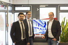 Geschäftsführer Tobias Wirth, Technischer Leiter Benjamin Dill und Vertriebsleiter Özcan Sahin (von rechts).