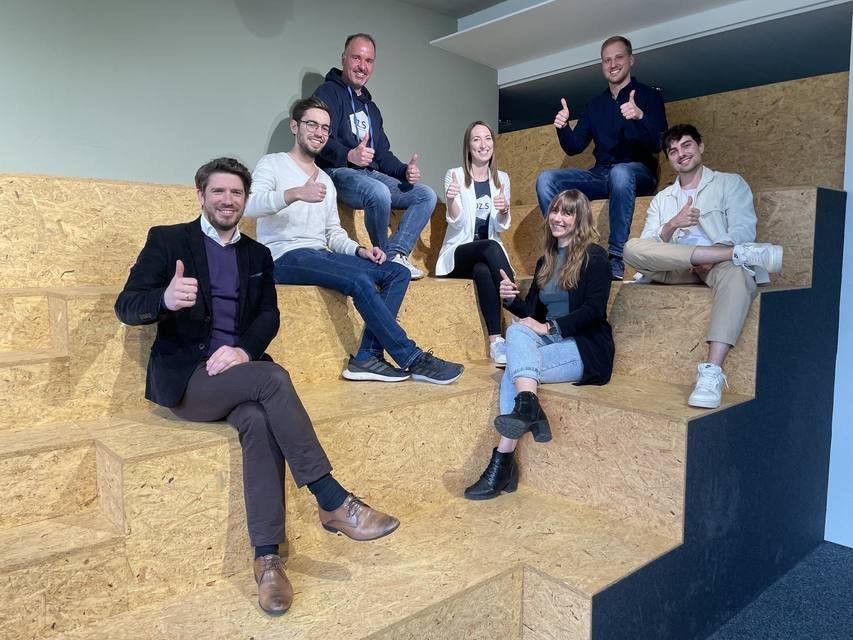Die Veranstalter zusammen mit dem DZ.S und dem Start-up Flowsight