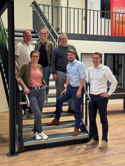 v.l.: Stefan Schimpfle, Lisa Figas, Anna Kilger, Fabian Ziegler, Daniel P, Alexander Bissinger 